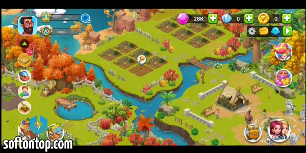 Waterfall Farm Game APK