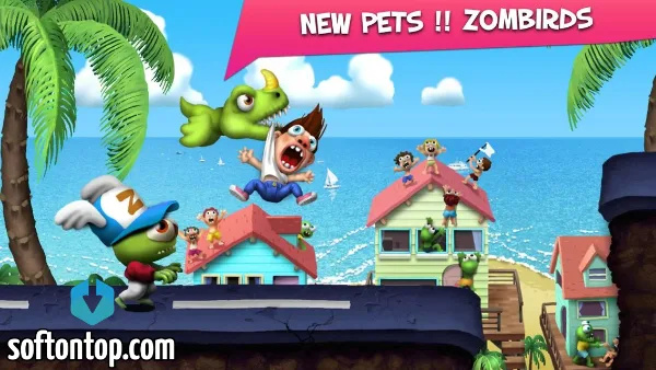 Zombie Tsunami Mod APK unlock all birds