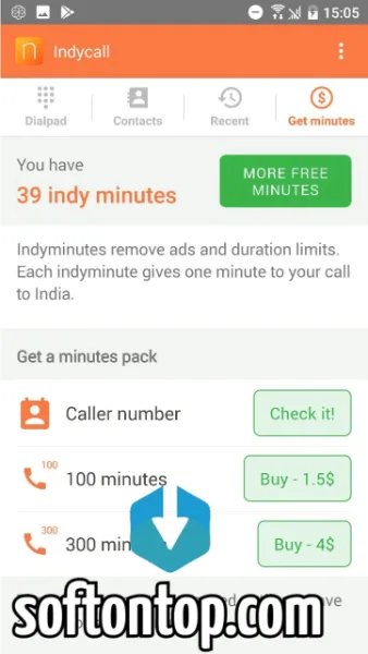 IndyCall Mod APK free calls